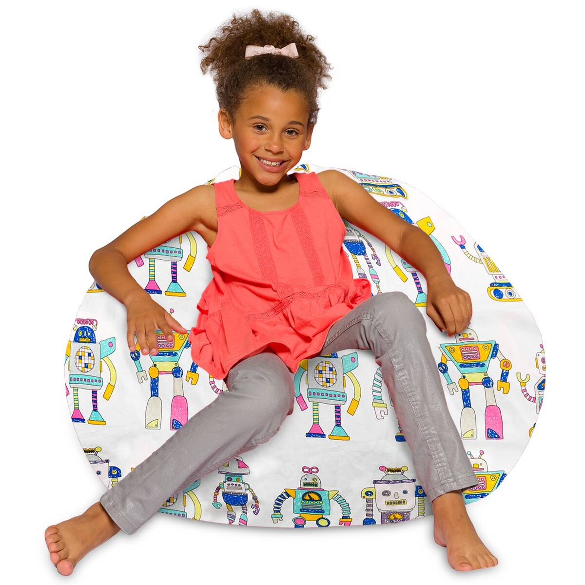 Kids Bean Bag Chair, Big Comfy Chair - Machine Washable Cover