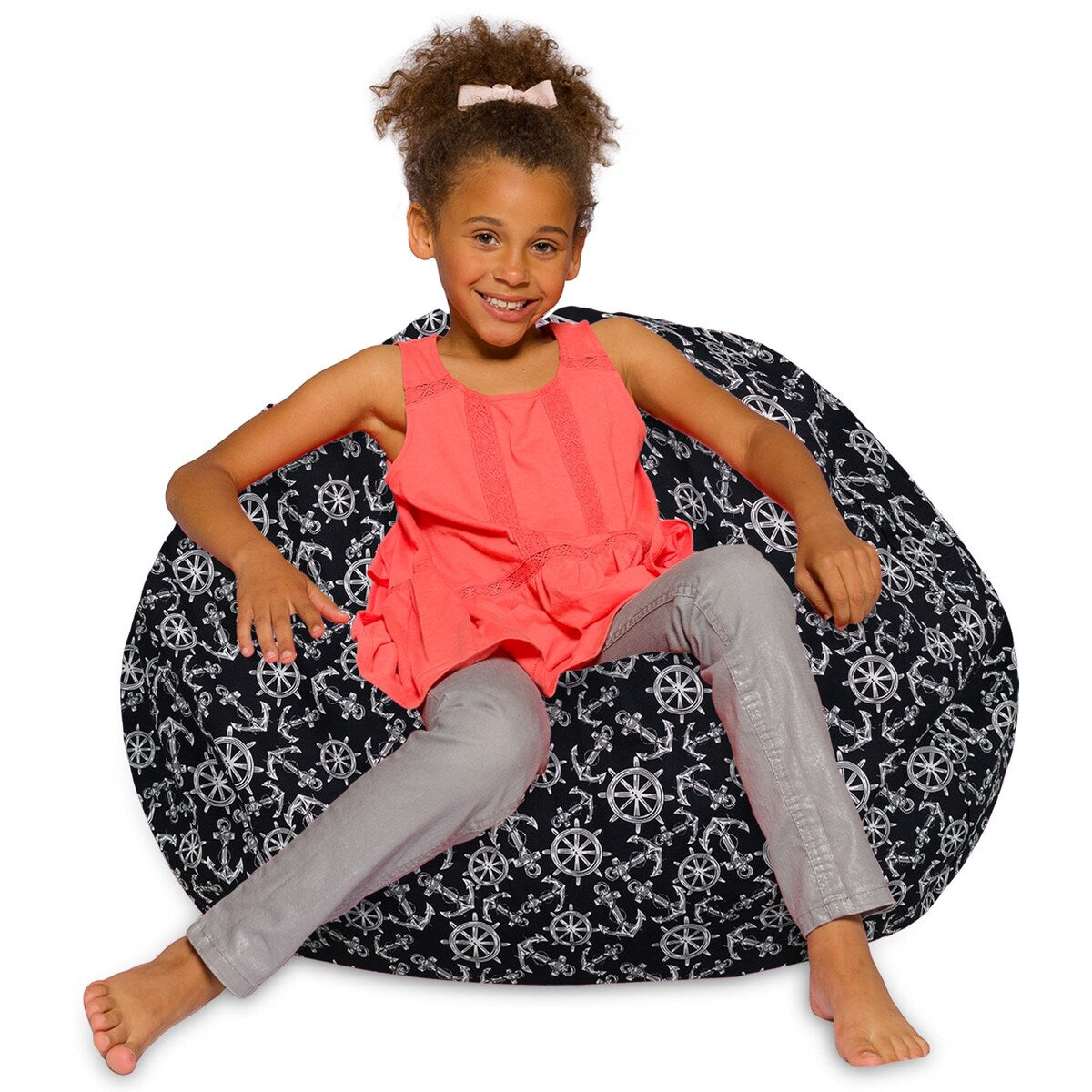Kids Bean Bag Chair, Big Comfy Chair - Machine Washable Cover