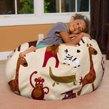 Kids Bean Bag Chair, Big Comfy Chair - Machine Washable Cover