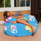 Kids Bean Bag Chair, Big Comfy Chair - Machine Washable Cover