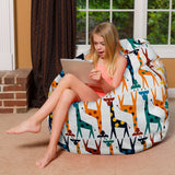 Kids Bean Bag Chair, Big Comfy Chair - Machine Washable Cover