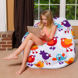 Kids Bean Bag Chair, Big Comfy Chair - Machine Washable Cover