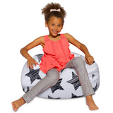 Kids Bean Bag Chair, Big Comfy Chair - Machine Washable Cover