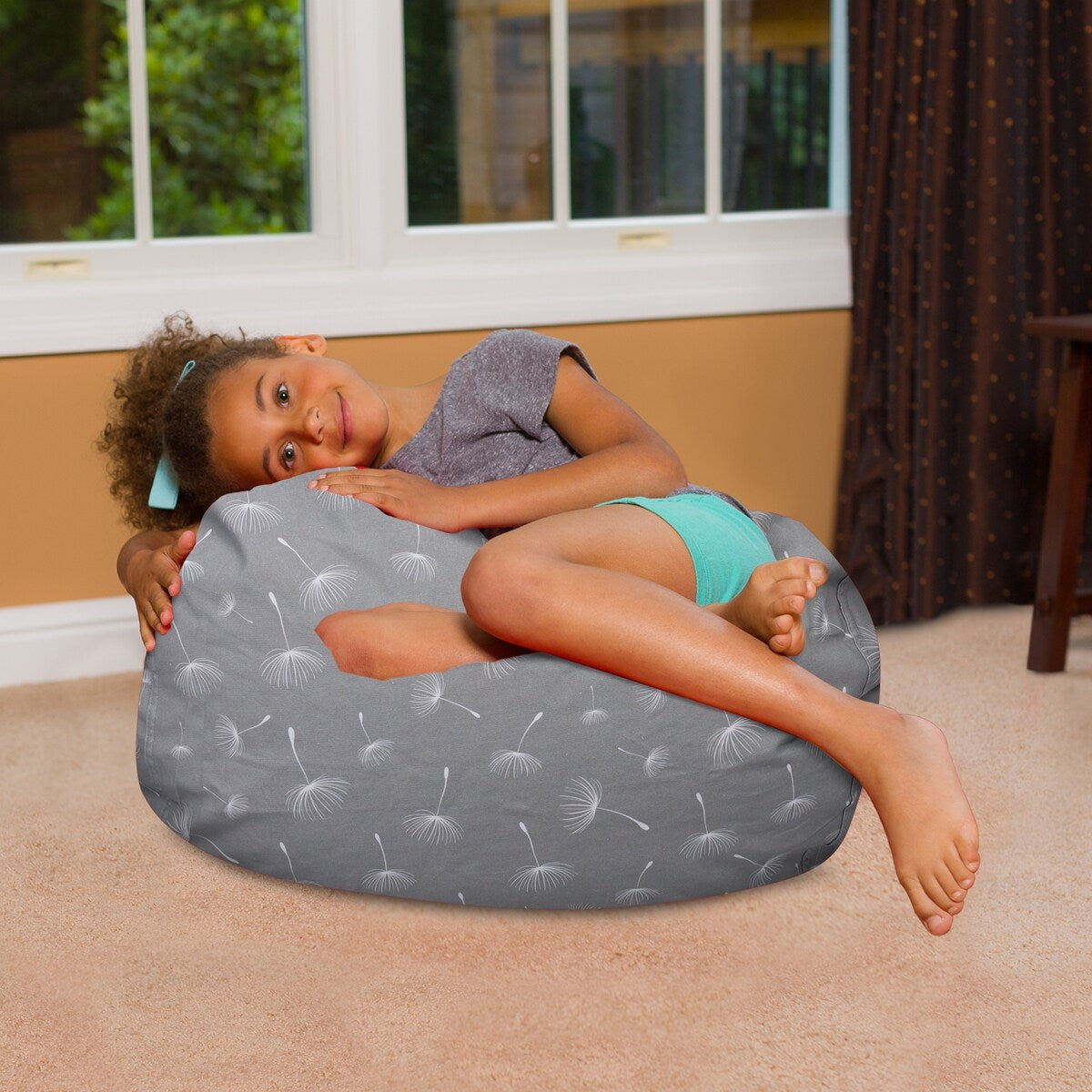 Kids Bean Bag Chair, Big Comfy Chair - Machine Washable Cover