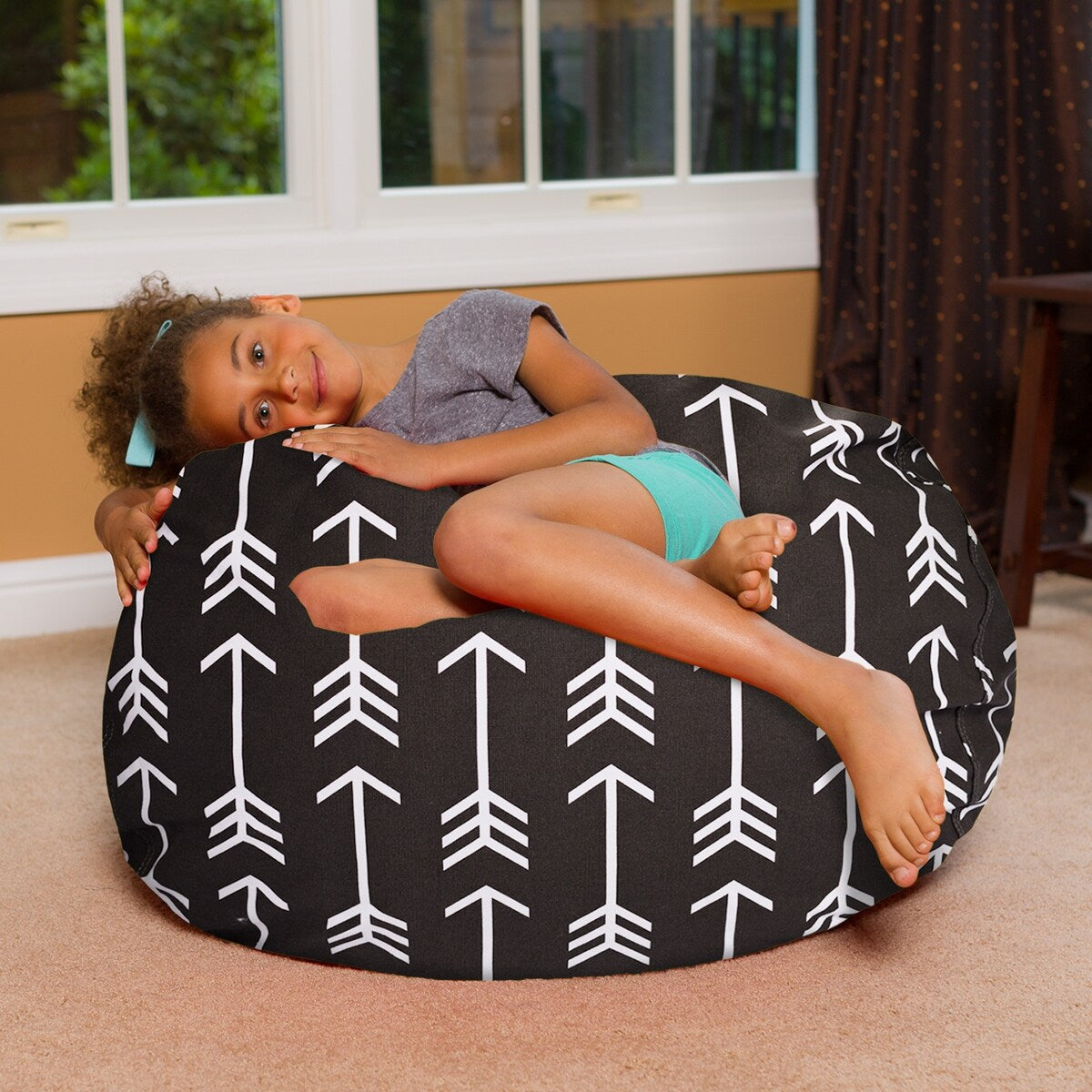 Kids Bean Bag Chair, Big Comfy Chair - Machine Washable Cover