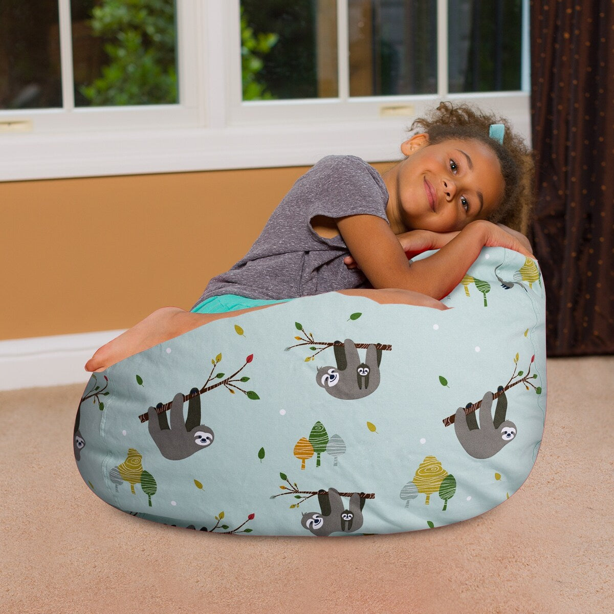 Kids Bean Bag Chair, Big Comfy Chair - Machine Washable Cover