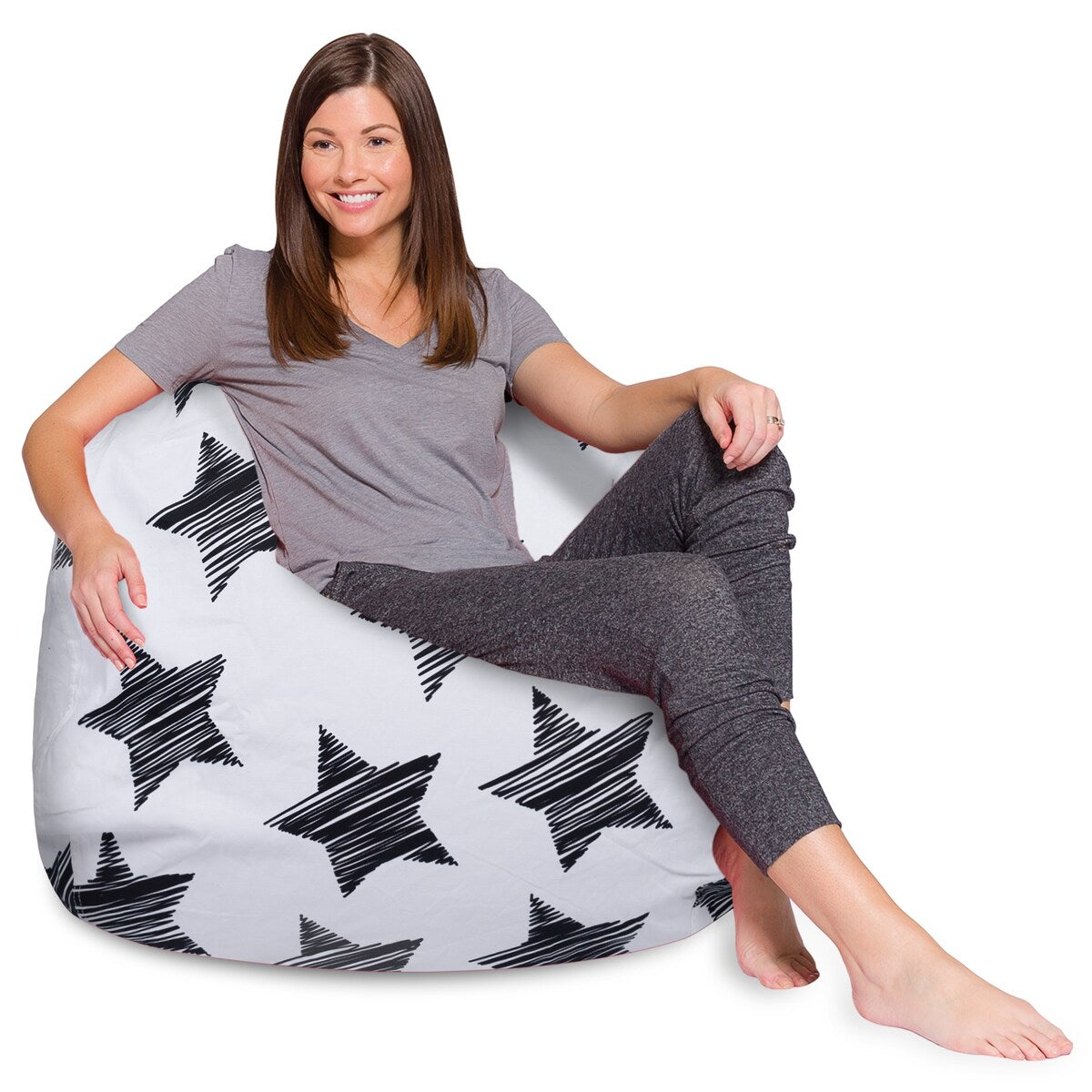 Kids Bean Bag Chair, Big Comfy Chair - Machine Washable Cover