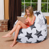 Kids Bean Bag Chair, Big Comfy Chair - Machine Washable Cover