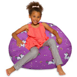 Kids Bean Bag Chair, Big Comfy Chair - Machine Washable Cover