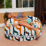 Kids Bean Bag Chair, Big Comfy Chair - Machine Washable Cover