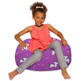 Kids Bean Bag Chair, Big Comfy Chair - Machine Washable Cover
