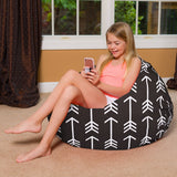 Kids Bean Bag Chair, Big Comfy Chair - Machine Washable Cover