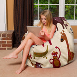 Kids Bean Bag Chair, Big Comfy Chair - Machine Washable Cover