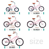 Kids Bike, Kids' Cruiser Bike with Coaster Brake, 12-14-16-18-20 inch