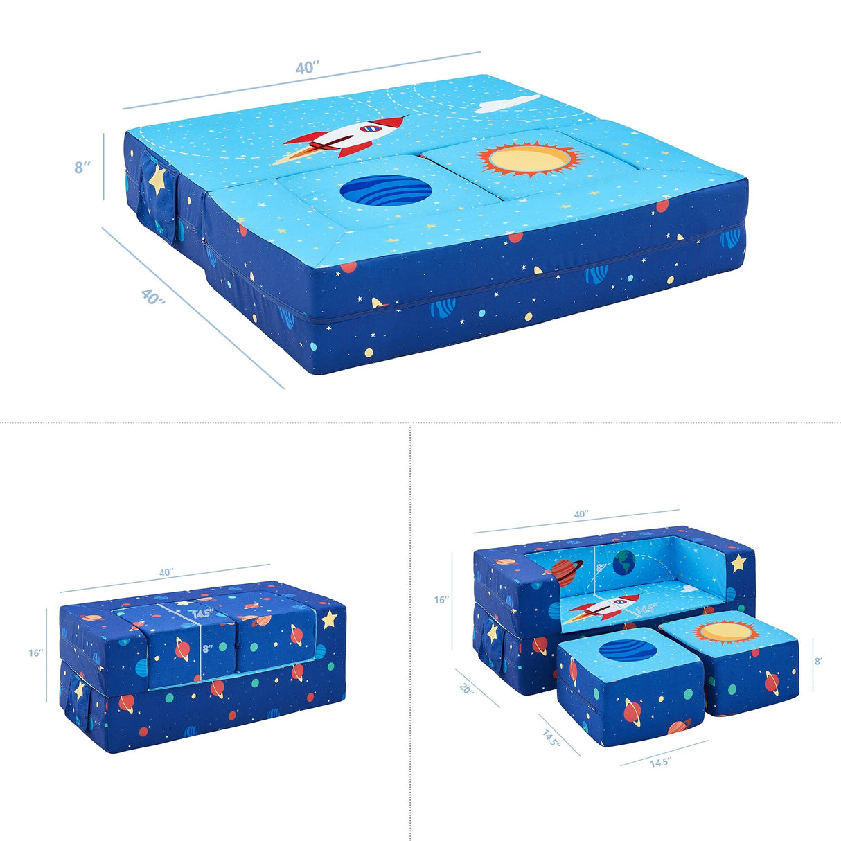 Kids Couch Modular Loveseat Children Furniture for Playroom