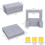 Kids Couch, 6PCS Modular Kids Play Couch with Blanket, Play Couch Furniture for Bedroom and Playroom