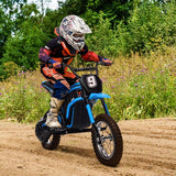 Kids Dirt Bike, 350W Electric Motorcycle Up to 14.29MPH