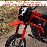 Kids Dirt Bike, 350W Electric Motorcycle Up to 14.29MPH