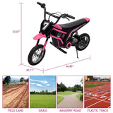 Kids Dirt Bike, 350W Electric Motorcycle Up to 14.29MPH