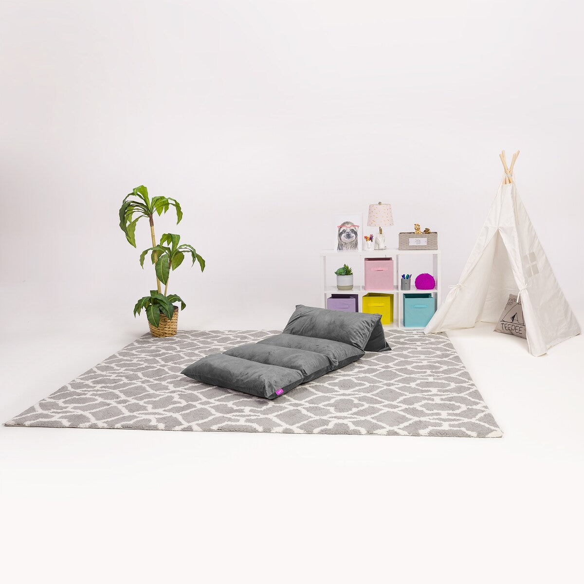 Kids Floor Pillow Cover,Premium Cushion and Lounger Covers for Pillows