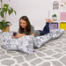 Kids Floor Pillow Cover,Premium Cushion and Lounger Covers for Pillows