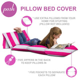 Kids Floor Pillow Cover,Premium Cushion and Lounger Covers for Pillows