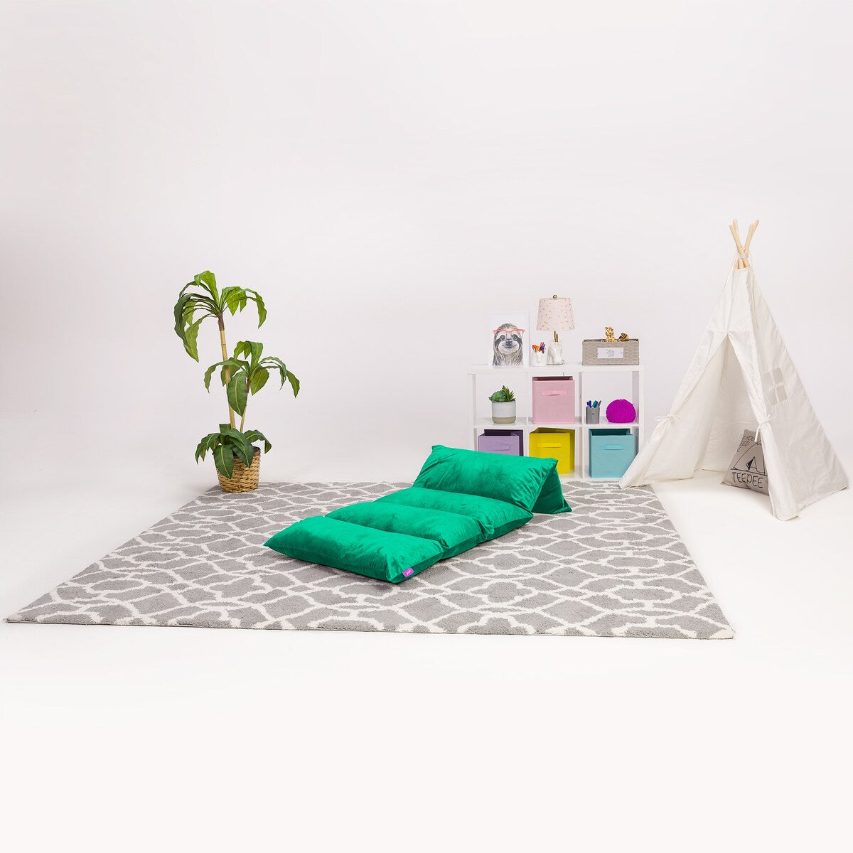 Kids Floor Pillow Cover,Premium Cushion and Lounger Covers for Pillows