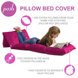 Kids Floor Pillow Cover,Premium Cushion and Lounger Covers for Pillows