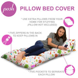 Kids Floor Pillow Cover,Premium Cushion and Lounger Covers for Pillows