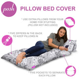 Kids Floor Pillow Cover,Premium Cushion and Lounger Covers for Pillows