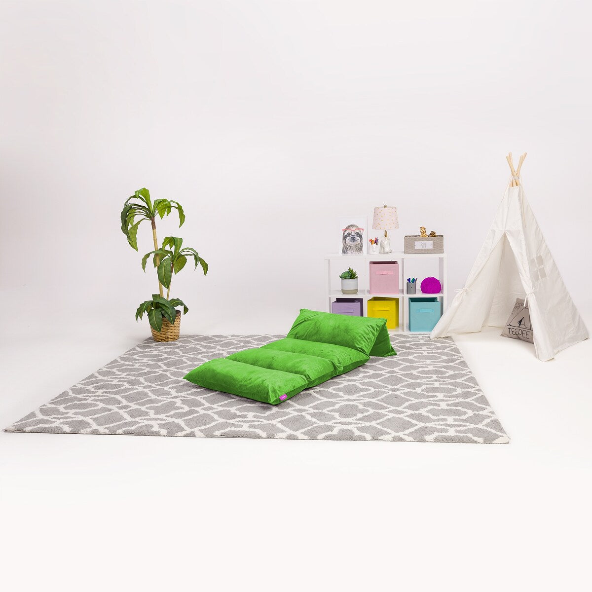 Kids Floor Pillow Cover,Premium Cushion and Lounger Covers for Pillows