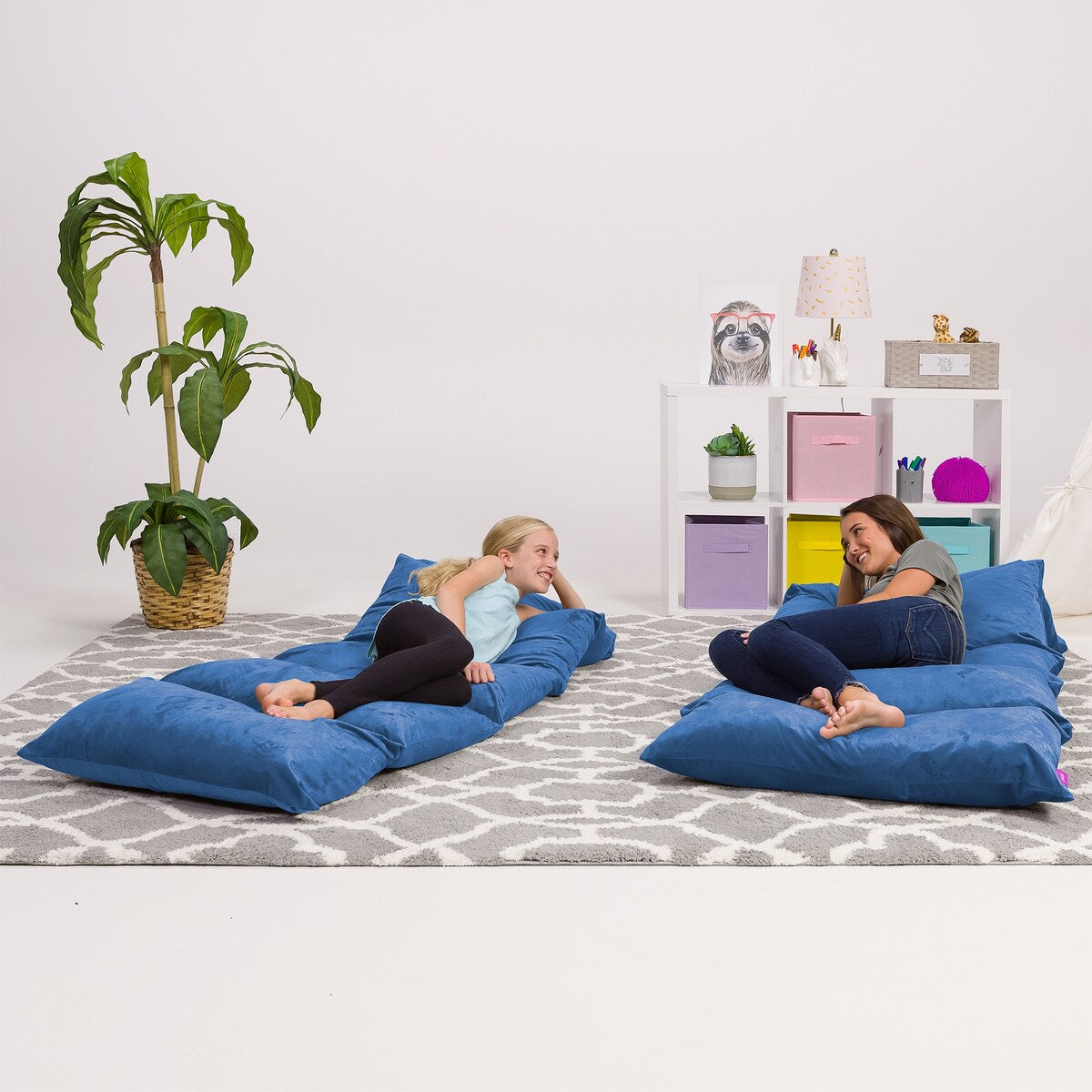 Kids Floor Pillow Cover,Premium Cushion and Lounger Covers for Pillows