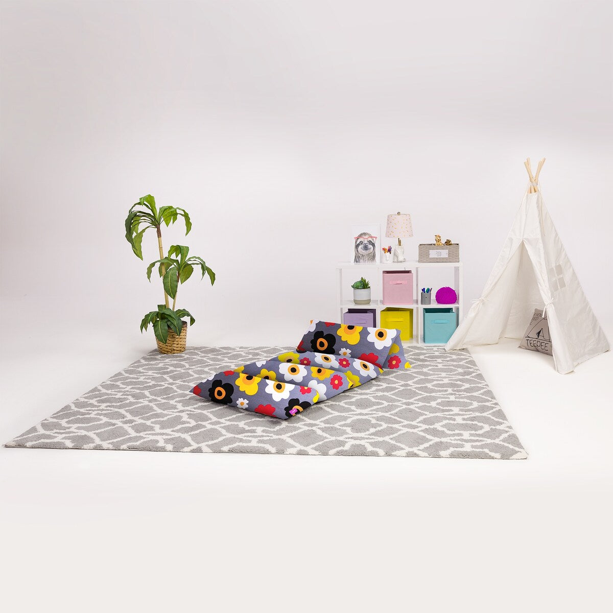 Kids Floor Pillow Cover,Premium Cushion and Lounger Covers for Pillows