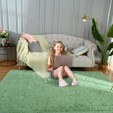 Nursery Decor Area Rug Fuzzy Carpet for Kids Children Play Mat