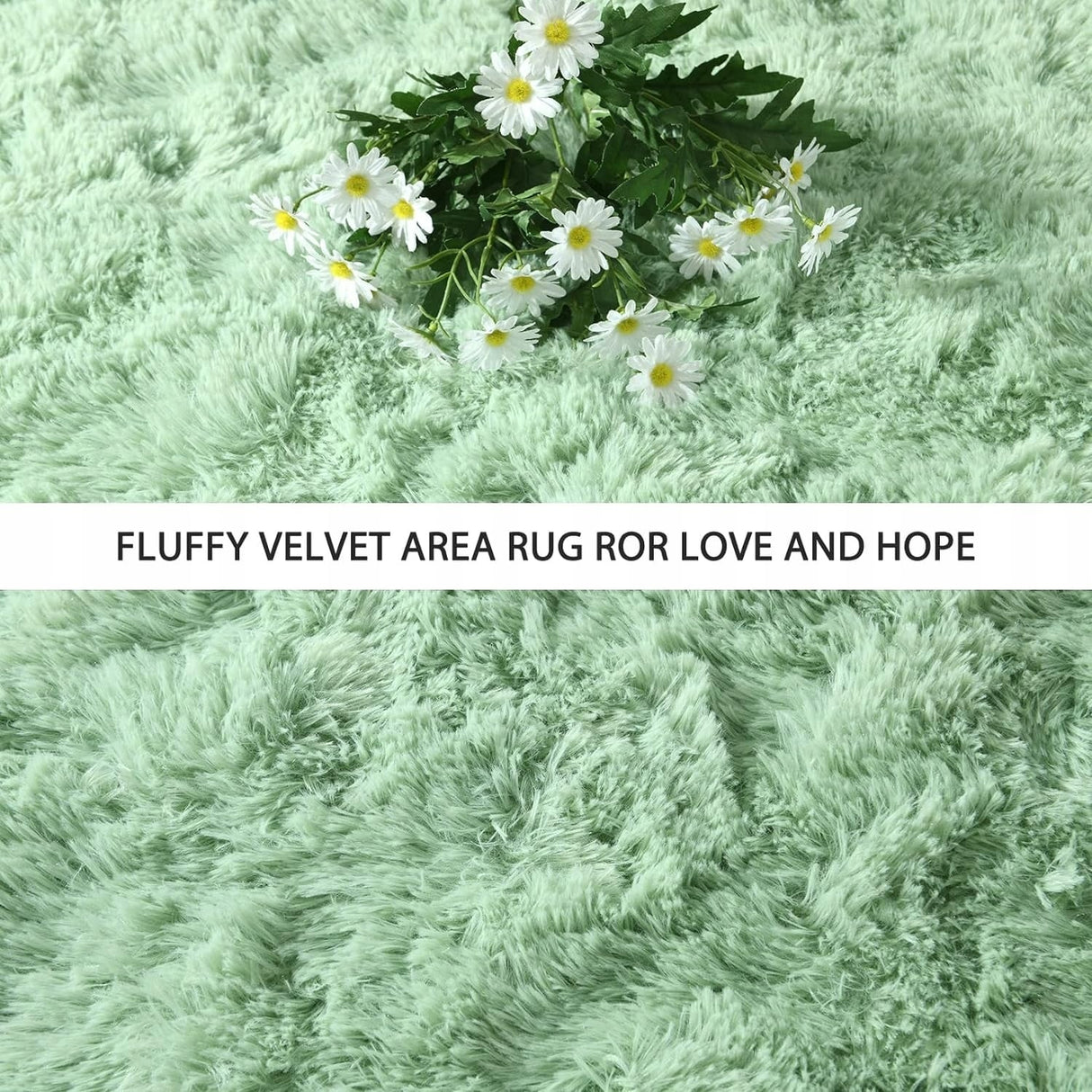 Nursery Decor Area Rug Fuzzy Carpet for Kids Children Play Mat