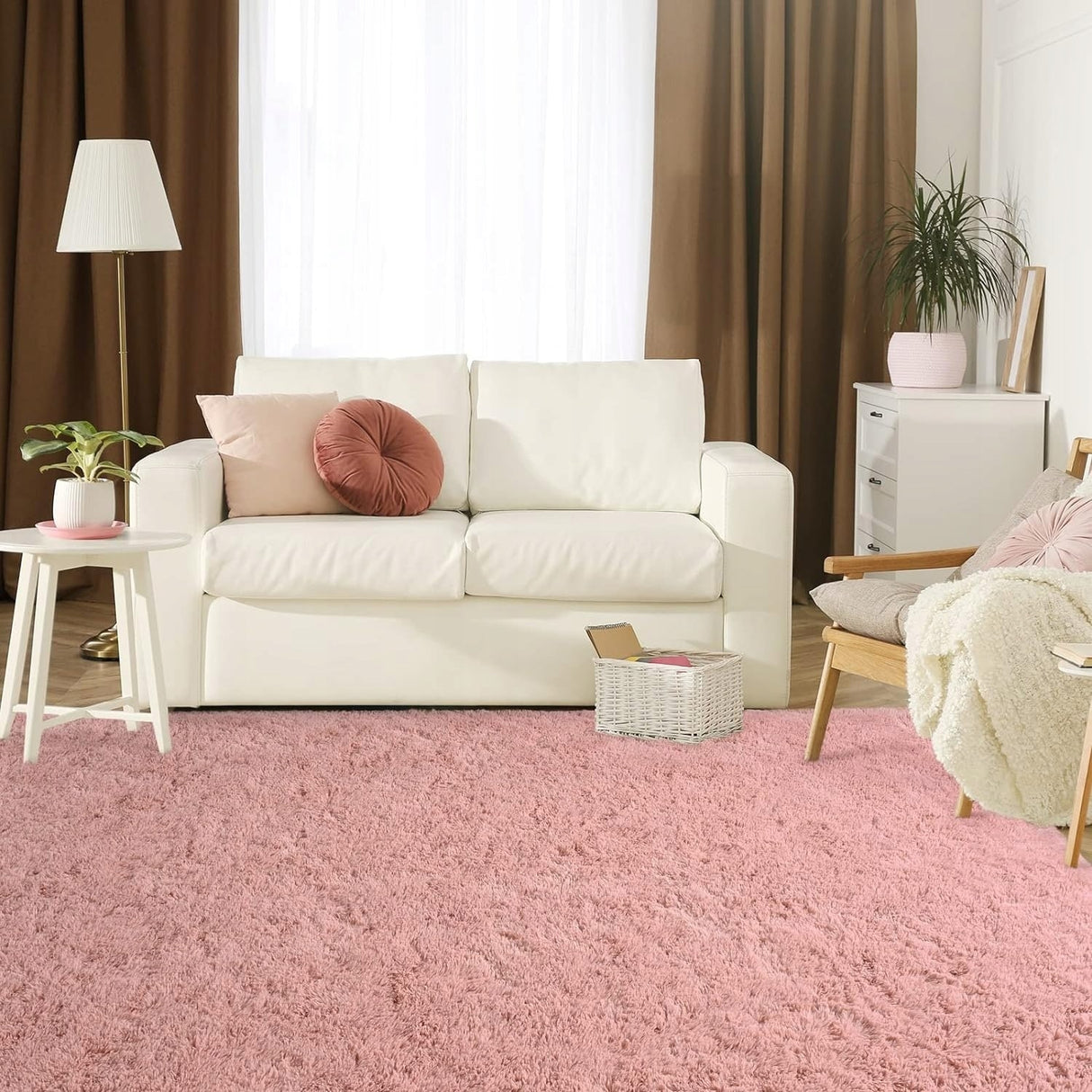 Nursery Decor Area Rug Fuzzy Carpet for Kids Children Play Mat