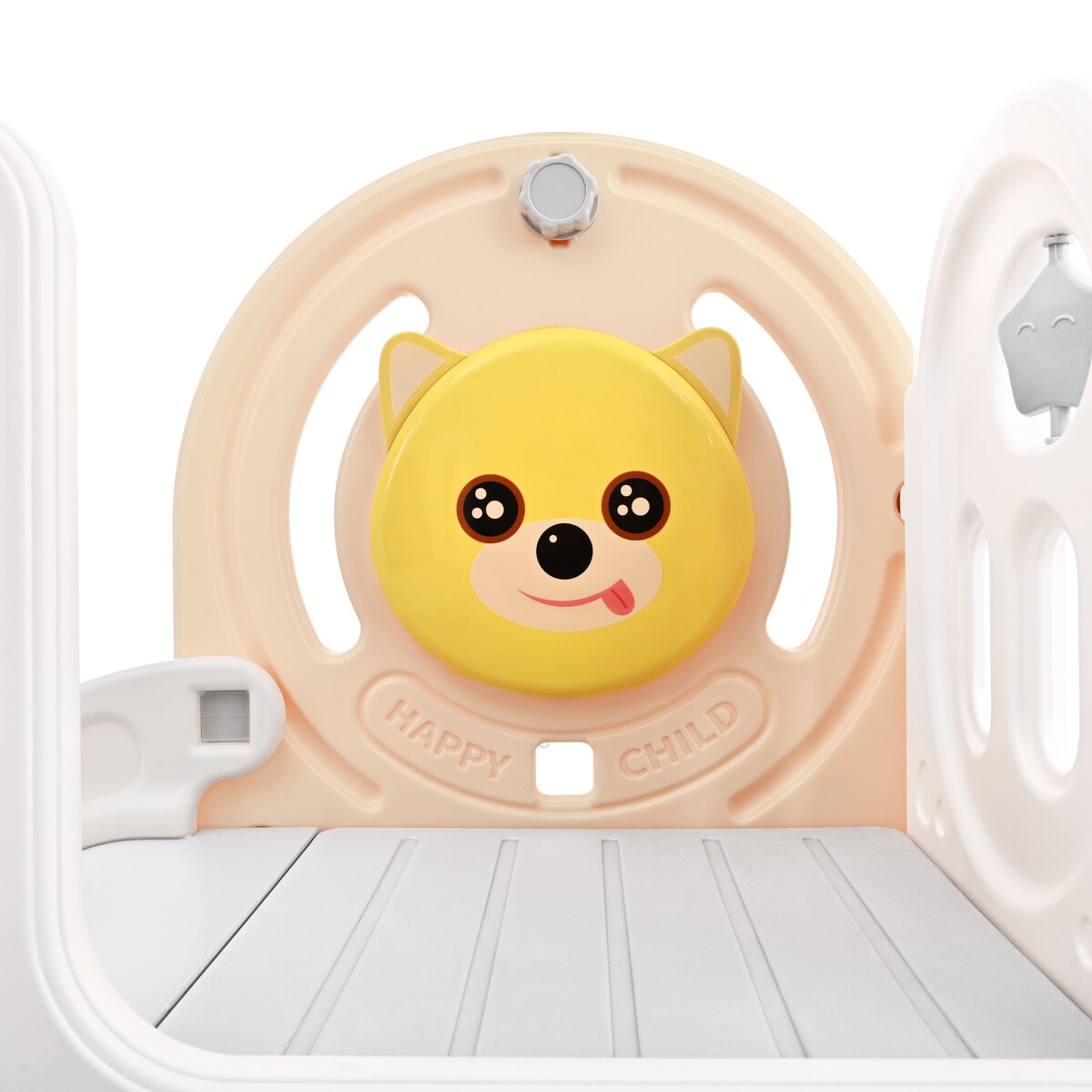Kids Playground Climber Freestanding Slide Playset with Basketball Hoop Play Combination for Babies Indoor & Outdoor
