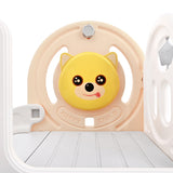 Kids Playground Climber Freestanding Slide Playset with Basketball Hoop Play Combination for Babies Indoor & Outdoor