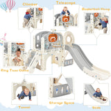 Kids Playset Structure With Freestanding Slide