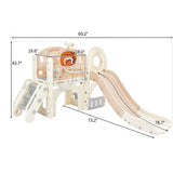 Kids Playset Structure With Freestanding Slide