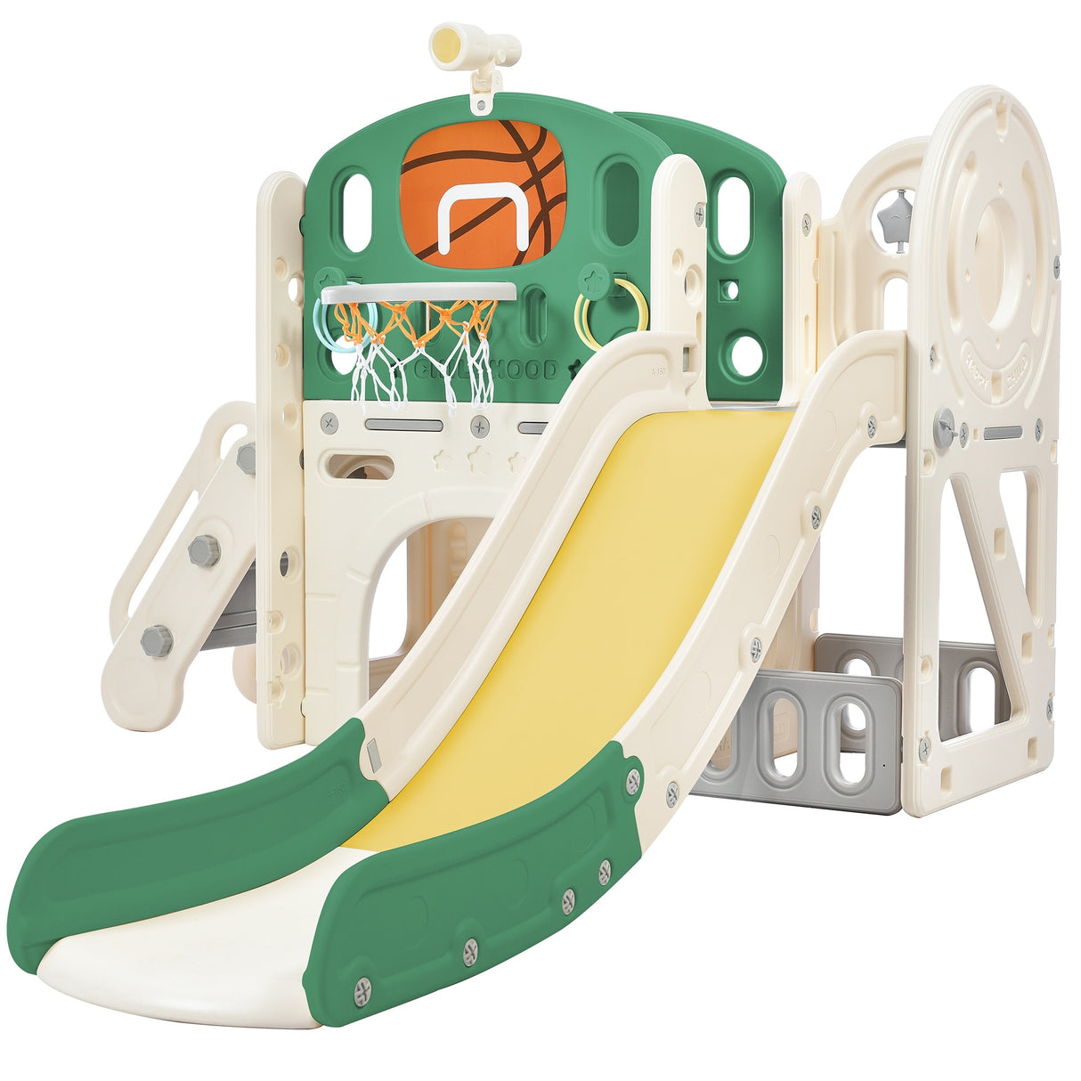 Kids Playset Structure With Freestanding Slide