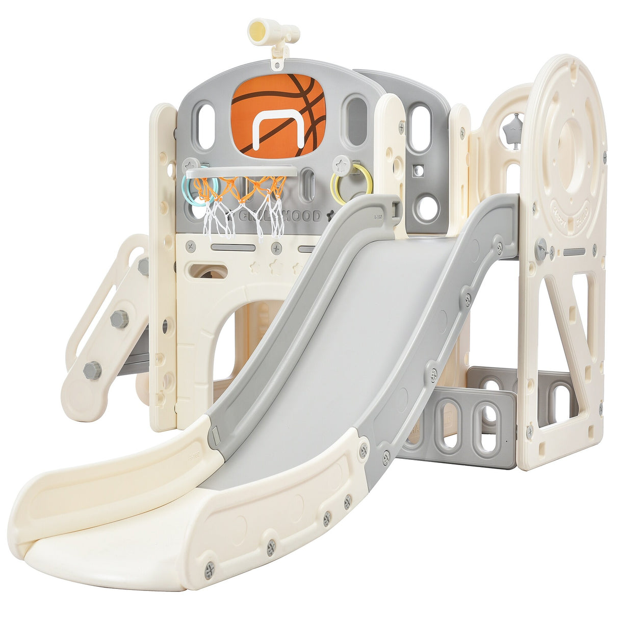 Kids Playset Structure With Freestanding Slide