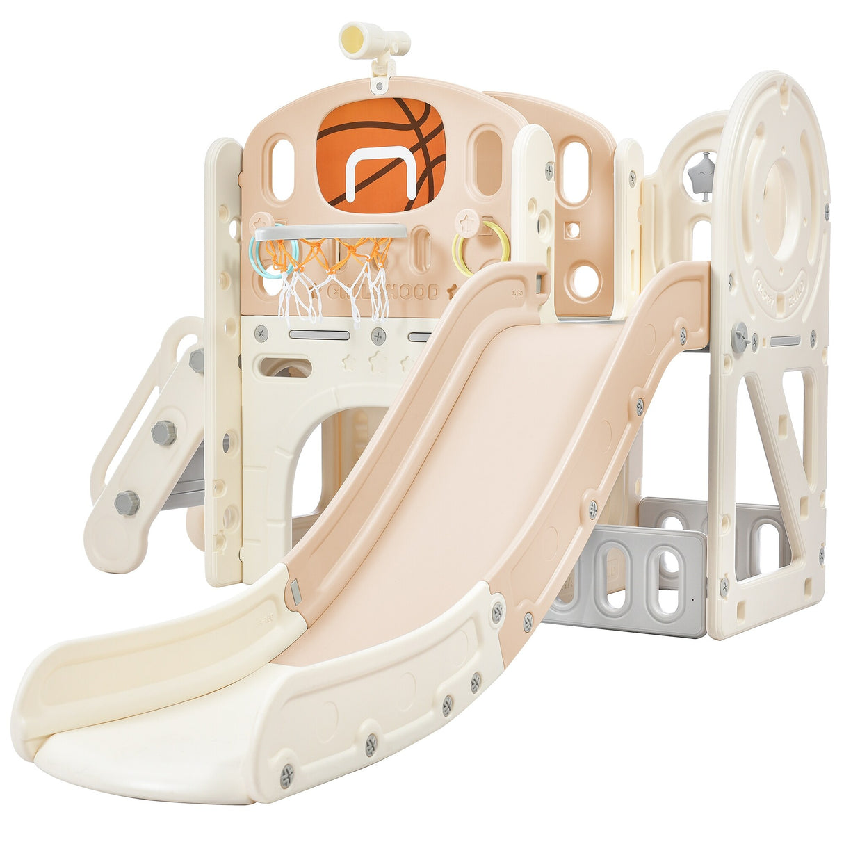 Kids Playset Structure With Freestanding Slide