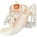 Kids Playset Structure With Freestanding Slide