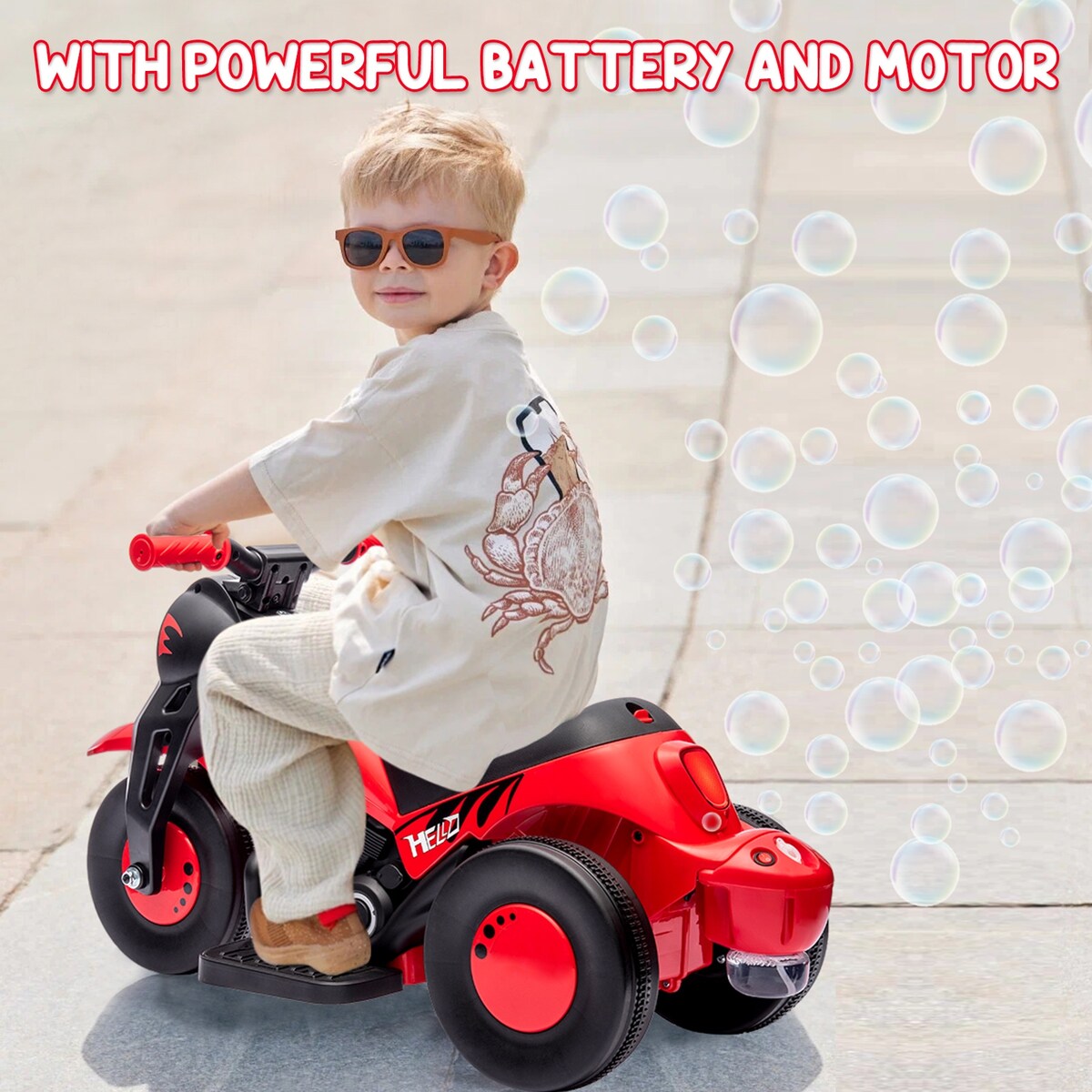Kids Ride on Bubble Motorcycle