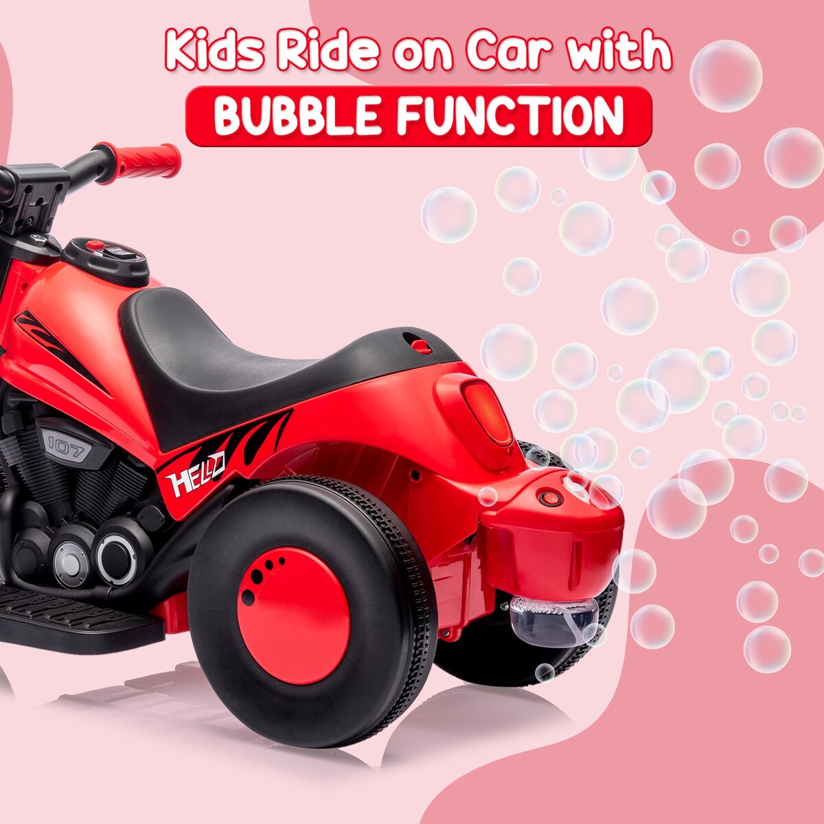 Kids Ride on Bubble Motorcycle