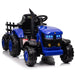 Kids Ride on Tractor with Trailer, 12V Battery Powered Electric Vehicle Toy