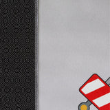 Kids Rug for Nursery Construction Site Play Mat Cranes Trucks in Grey