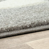Kids Rug for Nursery with Dots Hearts And Stars In Pastel Colors