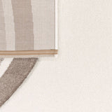 Kids Rug for Nursery with Rainbows & Hearts in Cream Pastel